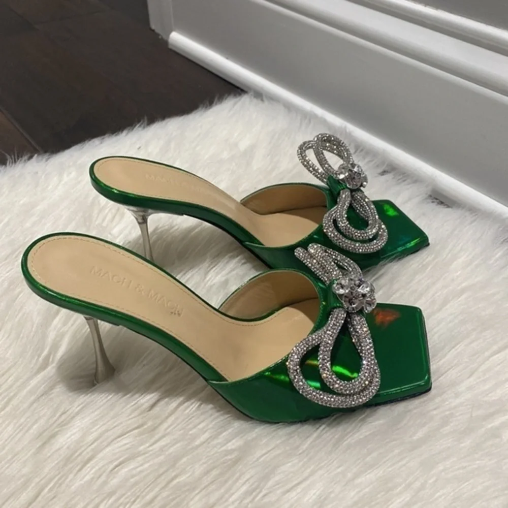 New Mach & Mach Double Bow slide sandal size 36.5EU - Picture 9 of 12